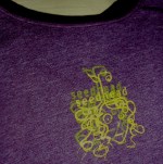T-shirt with Screenprinted Seedhead.